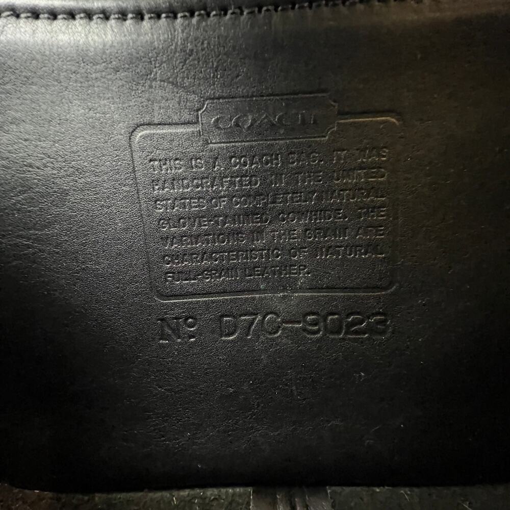 Vintage Coach Winnie Top Handle Bag Black Leather Purse - Picture 4 of 12